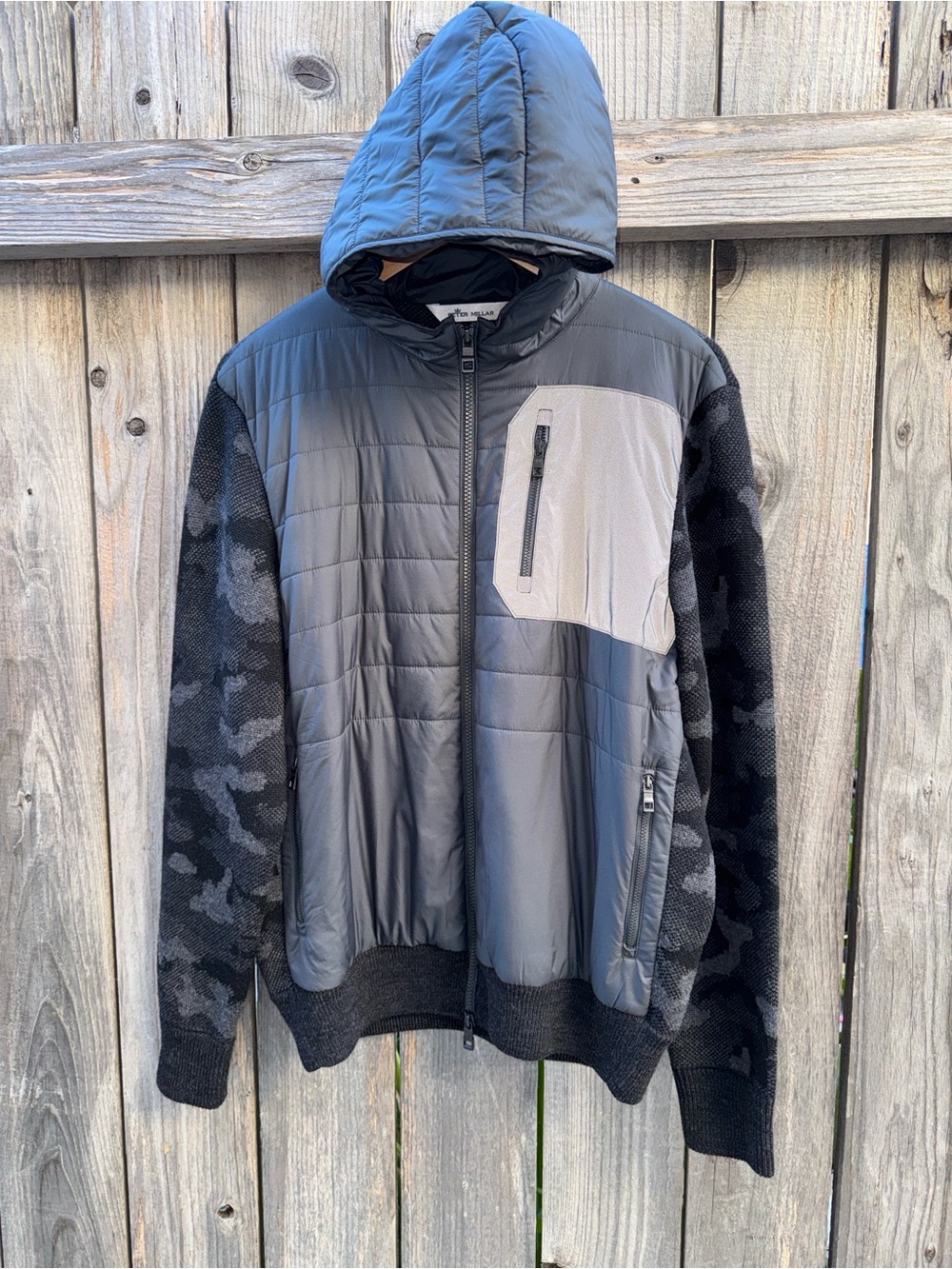 Peter Millar Apres Ski Hybrid Cardigan Golf Jacket Size Large